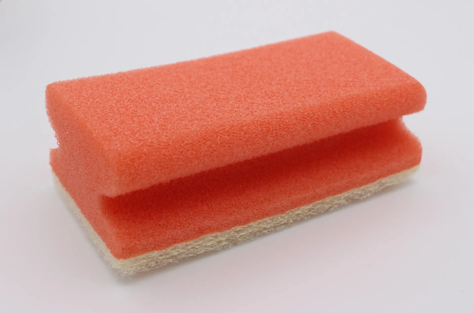 [50080] Schwamm Rot mit Pad weiß 7 x 15 cm